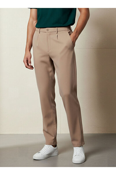 Iconic Men Regular Fit Pleated Trousers