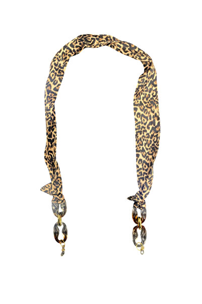 Optic Master Thin scarf glasses cord / shawl glasses strap leopard model 613