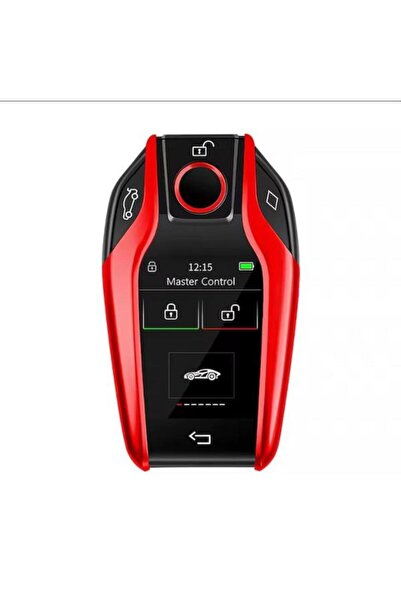 OEM iSmartKey smart car key with LCD screen, red