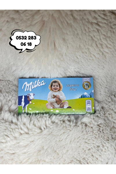 Milka Kişiye Özel Fotoğraflı ve İsimli Hediyelik Çikolata Kutusu Sevgiliye He...