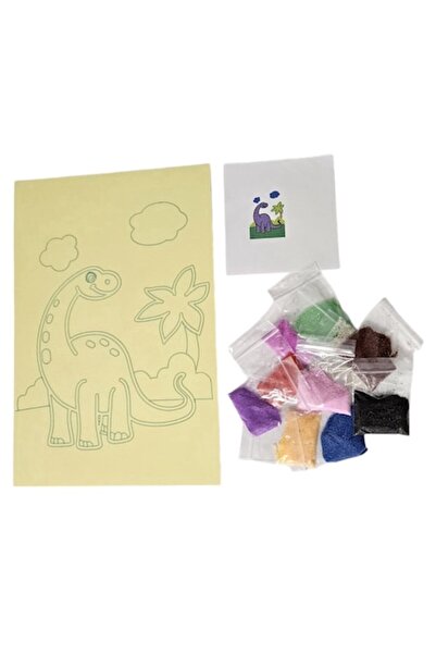 OEM Colored Sand Drawing Set - Dinosaur Model