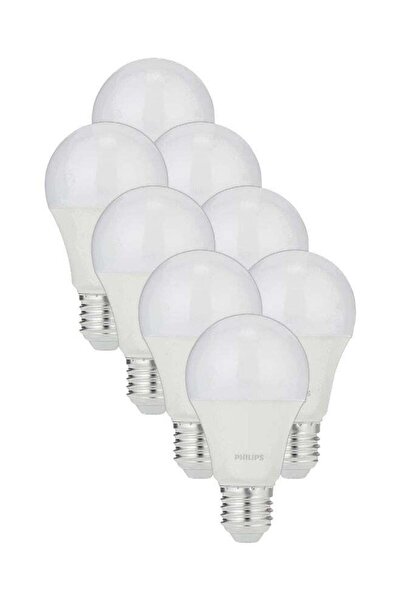Generics Philips LED Bulb 9W E27 3000K 230V, Warm White (Pack of 8)