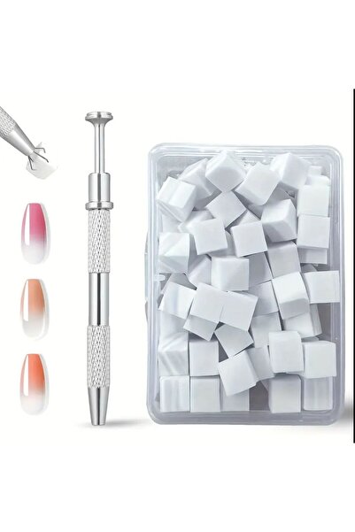 GIRLS CORNER Ombre set: metallic pen + interchangeable sponges, 100 pieces of...