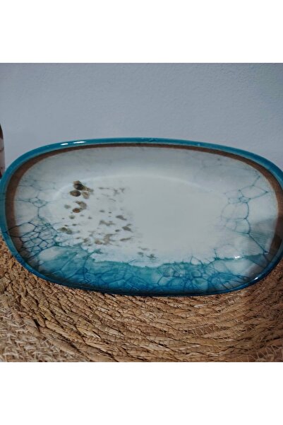 Güral Porcelain Marble Pattern 6 Pieces 19 cm (Small) Breakfast Plate, Snack ...