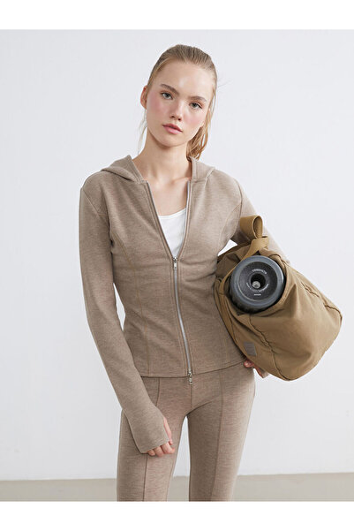 LC Waikiki KOOR SPORT Hanorac maro cu fermoar pentru femei