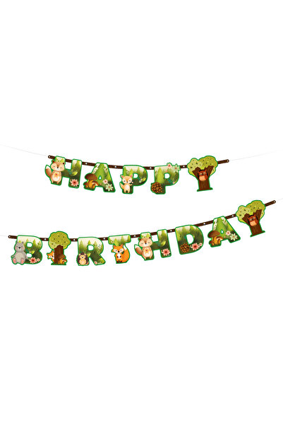 PartyPal Banner HAPPY BIRTHDAY forest friends 210x16 cm