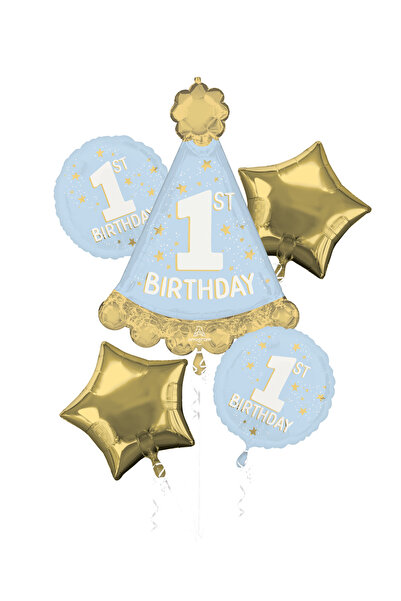 Anagram Buchet Little Mister One-derful 1st Birthday 5 baloane folie