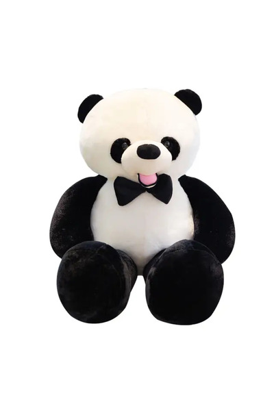 Toyska Plush Panda Bear with Bow Tie, 110 cm