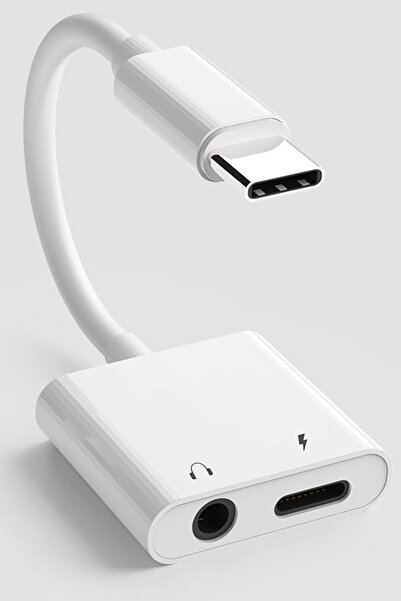 TechnoStation Telefon Bilgisayar İçin Type-c Aux Dönüştürücü Adaptör Type-c Ç...