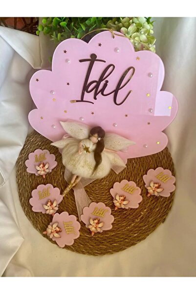 Gökçem hediyelik İstiridye kapı süsü ve 20 adet magnet seti ( bebek odası seti )