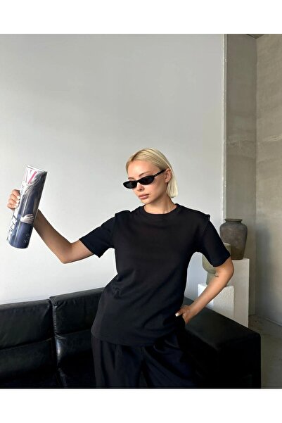 Vinales 100% pamuk pakovanja od Osnovni majica - crne