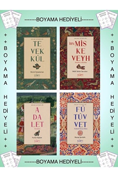 Sufi Kitap Boyamalı Tevekkül Adalet Fütüvvet İbn Miskeveyh Ahlak Kitaplığı