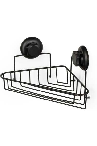 COMPACTOR Bestlock Suction Cup Wall Mount Bathroom Corner Shelf