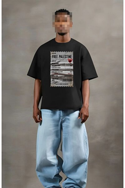 Flaubert -Erkrk Printed Short Sleeve Oversized T-Shirt Cotton
