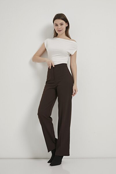 Arma Life PANTALONI PALAZZO FEMEI ARMALIFE 1001 CU TALIE ÎNALTĂ