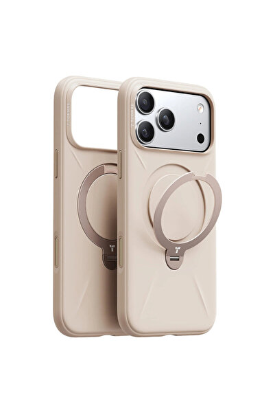 TORRAS Carcasă QPRO Silicon Series pentru iPhone 17 Pro, Crem