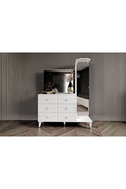 Doressa Home Berra White Boy Aynalı Şifonyer
