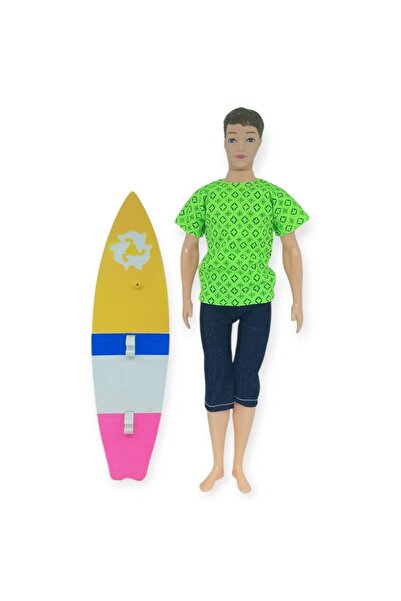 doremodam Surfer Baby Sergio with Surfboard - Green (Lisinya)