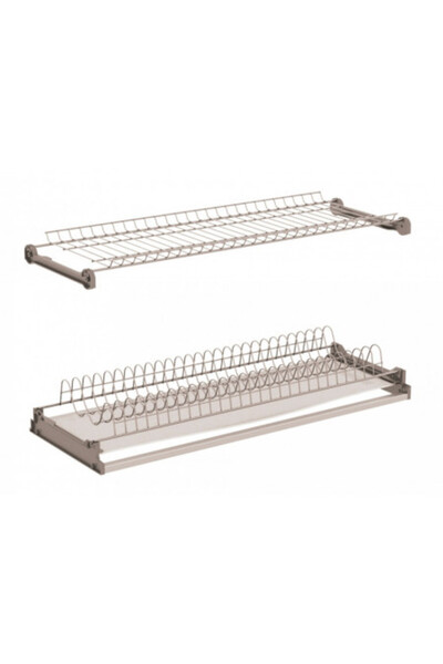 Hafele Dish Drainer 90 cm, silver, 2 levels, with aluminum frame