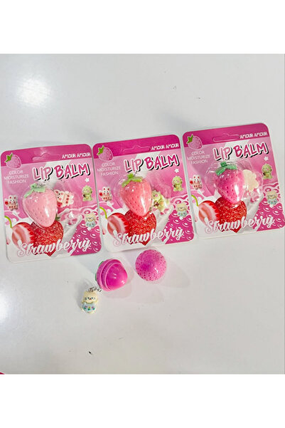 Kokoş LIP BALM CHARMLI ÇİLEK FİGÜRLÜ