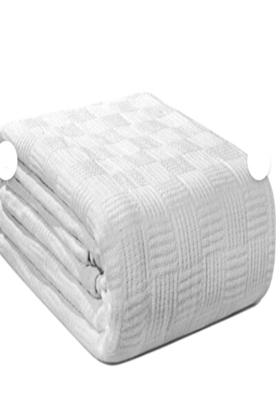 Renetic Terletmeyen, Hafif Dokulu, Yazlık Yatak Örtüsü – Beyaz Otel Pikesi Da...