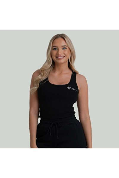 GymBeam Maiou cu nervuri pentru femei, negru - STRIX