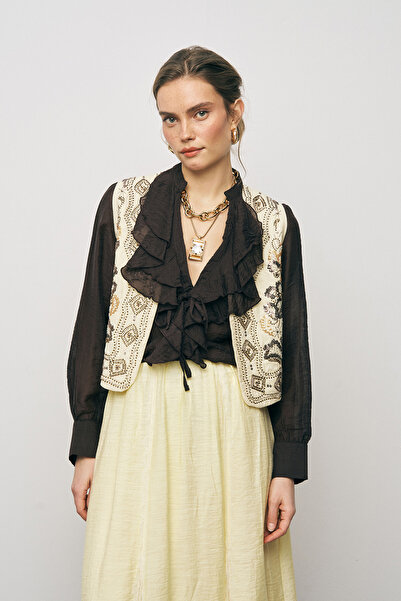 Orfeo Negro Women's Ethnic Sparkle Handcrafted Beaded and Embroidered Liyosel...