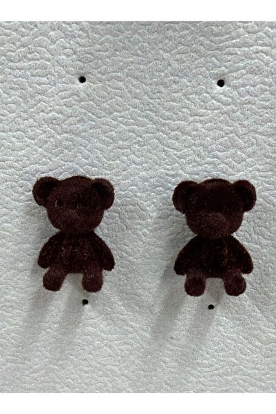 zerzembe Special Design Plush Teddy Bear Double Earrings with Teddy Bear Figure