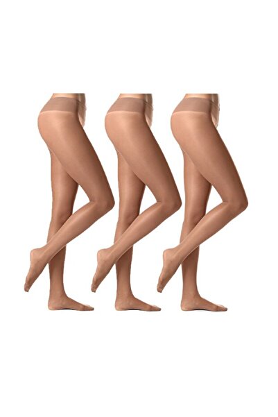 Jonny kids 3-Piece Nude Colored 15-Den Thin Pantyhose