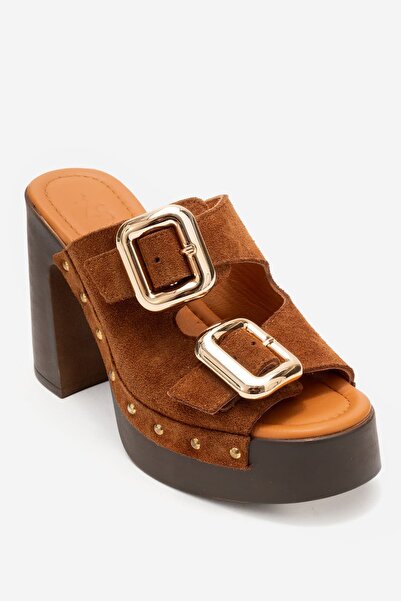 Zeynep Sıradağlı Dean Saboți din piele naturală pentru femei, din piele intoa...