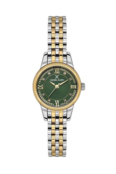 Daniel Klein Yeni Sezon Kadın/Kız Kol Saati Roma Rakam Taşlı Tasarım Yeşil Ka...