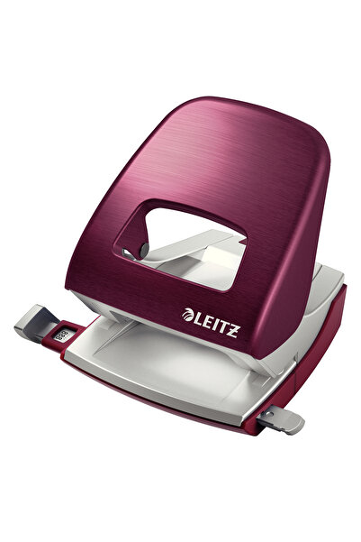 Leitz Hole Punch 30 Sheets Model 5006 Metallic Garnet Style