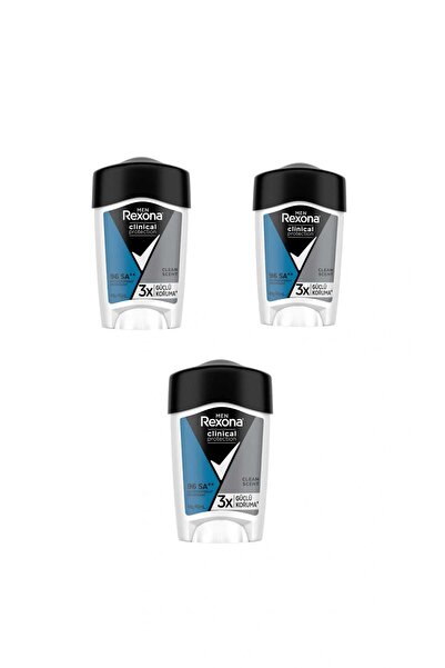 Rexona Men Clinical Protection Stick Deodorant Clean Scent 45 ml x3
