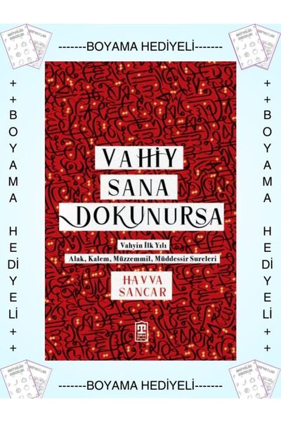 Timaş Yayınları Boyamalı Vahiy Sana Dokunursa (Alak Kalem Müzzemmil Müddessir...