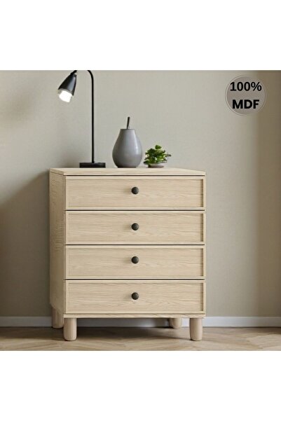 comiet Piano 4 çekmeceli MDF şifonyer