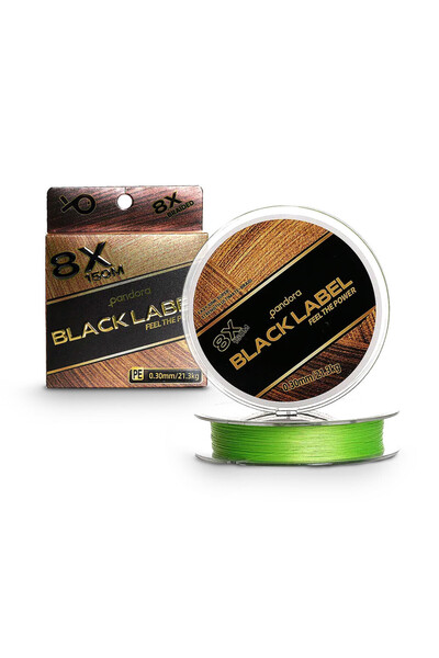 PANDORA BALIKÇILIK Black Label 8X İp Misina 0.08 mm 150 Mt Green