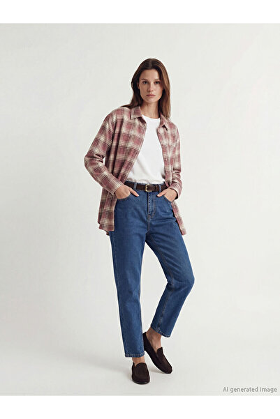 LC Waikiki Γυναικεία τζιν παντελόνια Mom Fit από το Shining Store - Sparkling...