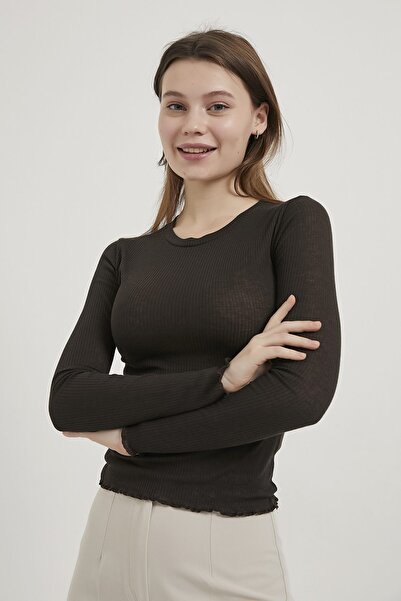 Arma Life ARMALIFE 10559 BİS BLUZĂ DE DAMĂ TRANSPARENTĂ CU GULER ȘI TUL