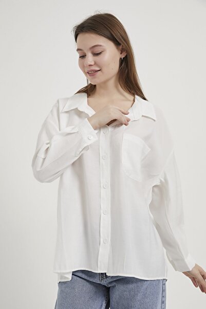 Arma Life Armalife 1400 Modal Oversize Open Collar Women's Shirt