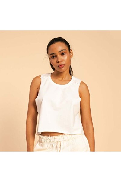 GymBeam Women‘s Serenity Tank Top Ivory - BeastPink