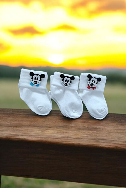 ÖZKARDEŞLER BABY Baby Curly Socks with Felt Figures 3-Pack