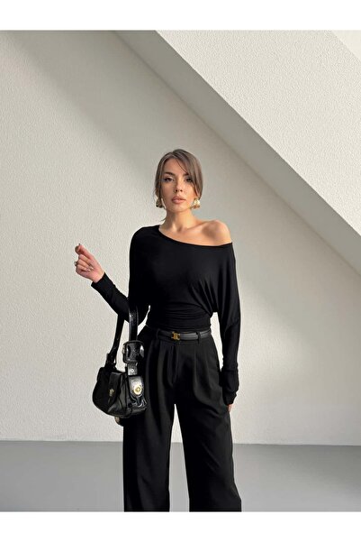 mydukkan.co Bat Sleeve Transparent Blouse