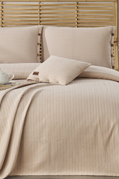 MUEV Bohemian Bedspread Double Size 100% Cotton Pique Buttoned 2 Pillowcases ...