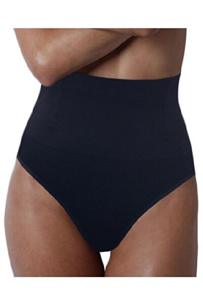 Mad Diva High Waisted Thong Panties, Mad Diva, Elastane/polyamide, Black, Siz...