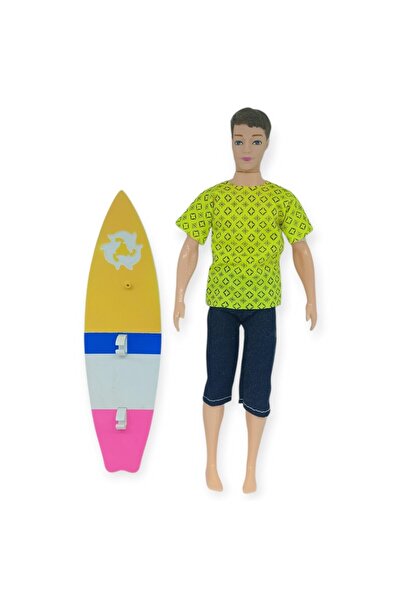 doremodam Surfer Baby Sergio with Surfboard - Yellow (Lisinya)