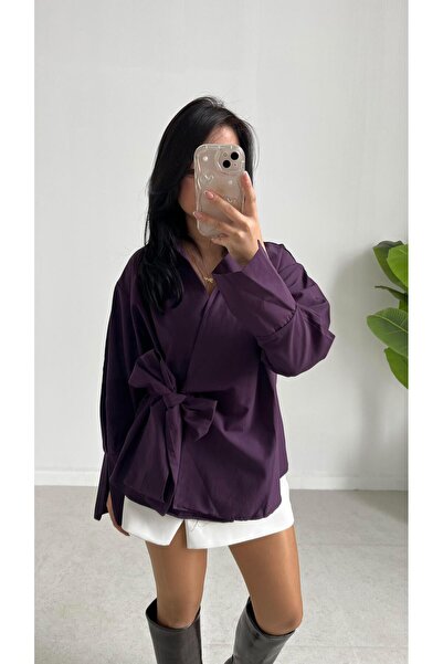 Pera قميص فيليرا بأربطة - أرجواني