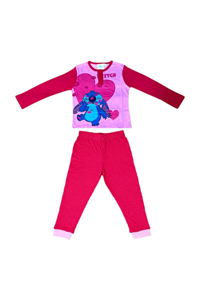 Stitch Παιδικές πιτζάμες, 100% βαμβάκι, ροζ, Hero, Stitch, Disney