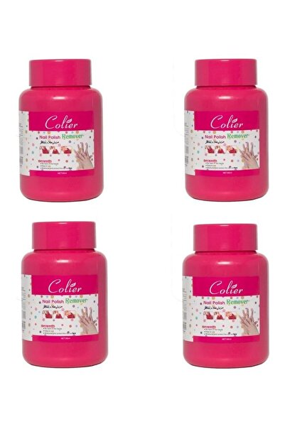 colier Transparent Nail Polish Remover Set of 4 Pieces