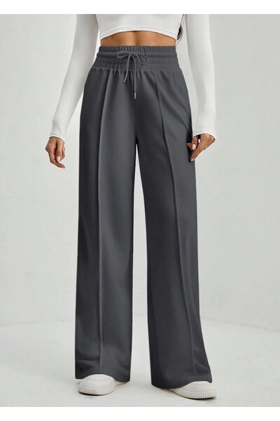 Sun Victoria Women's Extra High Waist Striped Wide Leg Sweatpants