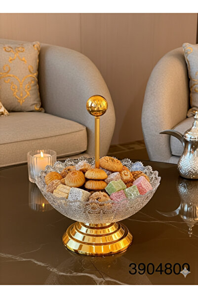 Choice High-quality, medium-sized, elegant silver pastry and dessert stand wi...